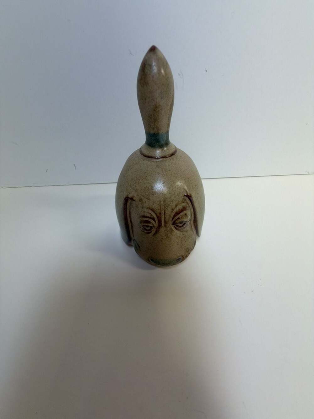 Vintage Ceramic Basset Hound Dog Figural Bell